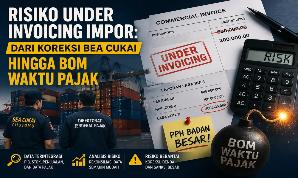 Risiko Under Invoicing Impor: Dari Koreksi Bea Cukai hingga Bom Waktu Pajak