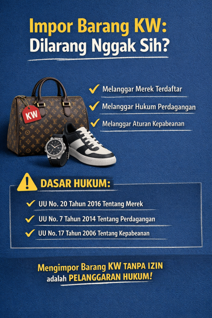 Impor Barang KW: Dilarang Nggak Sih?