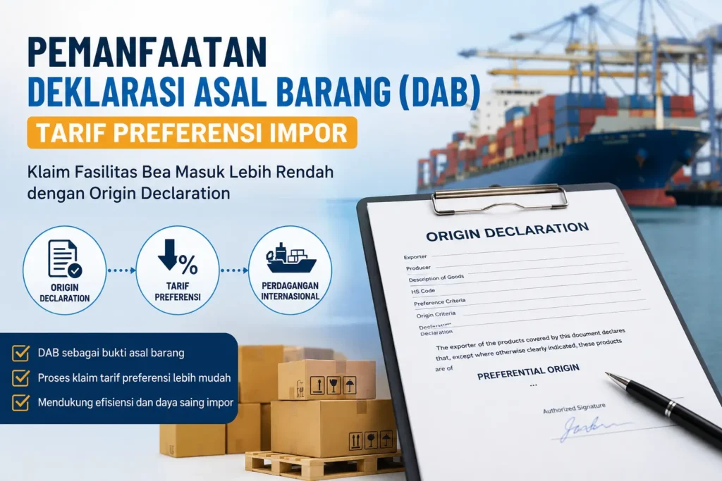 Pemanfaatan Deklarasi Asal Barang (DAB) untuk Memperoleh Tarif Preferensi Impor