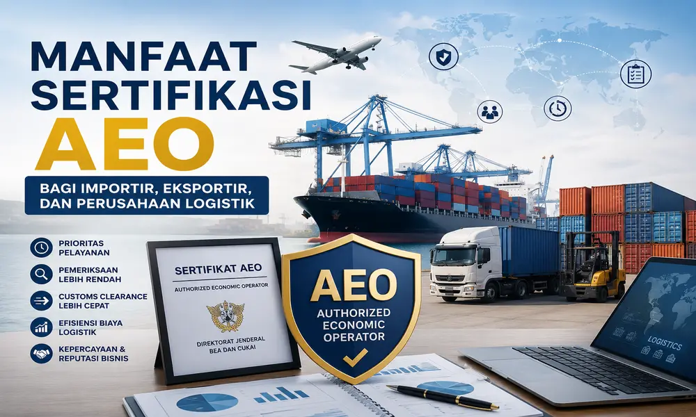 Manfaat Sertifikasi AEO bagi importir eksportir dan perusahaan logistik